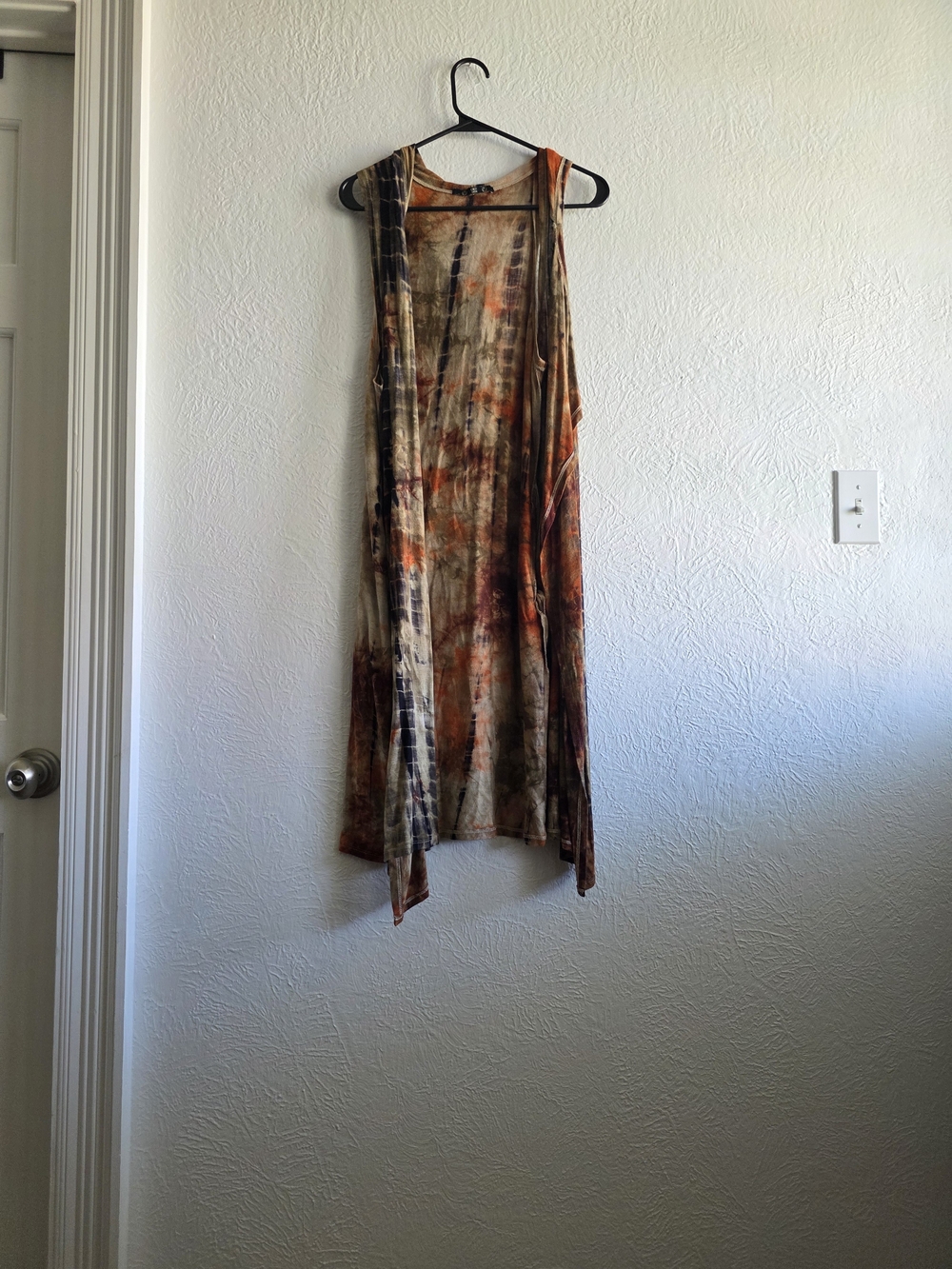 Coin 1804 Sleeveless Tie-Dye Long Vest - Multi-Color